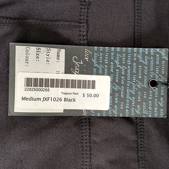 Jexy & Jax ultra soft Trapeze black pants Size Medium N.W.T. - Picture 6 of 6